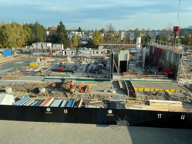 Baustelle für die Erweiterungsbauten der Empa (Foto: Hans Rudolf Volkart).
