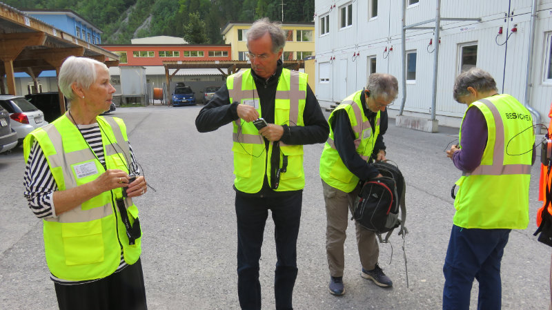 Besichtigung im Berg